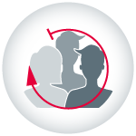 Gemeinschaft in dynamischem Team